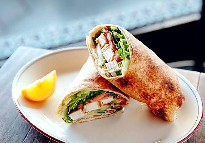 Soya Flaxseed Schnitzel Wrap